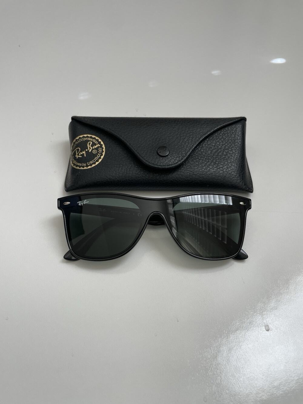 Ray-Ban RB4440-N 601/71 Black Sunglasses 145 Made in Italy Blaze Wayfarer EUC